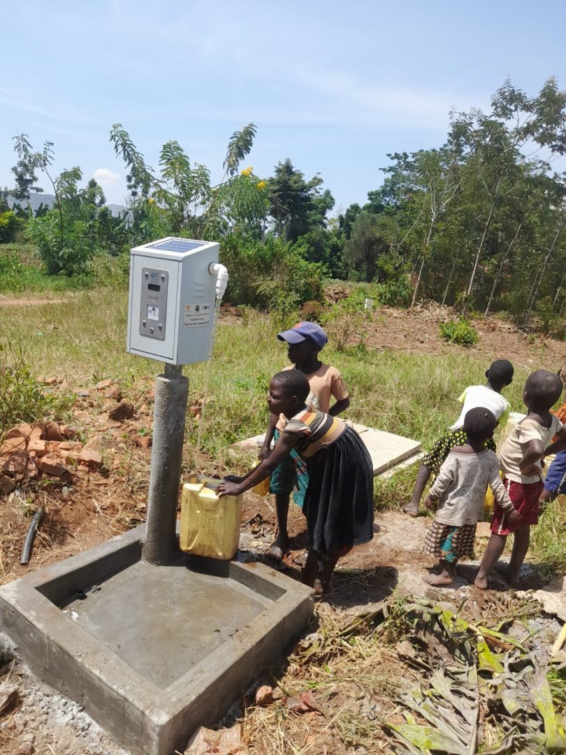 Smart water meter installation in Kenya